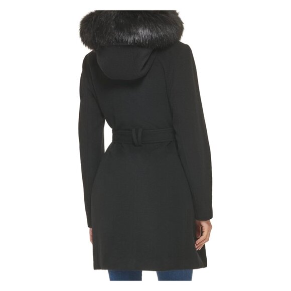 Cole Haan Belted Wool Coat, Ladies Size 4 - Picture 3 of 9